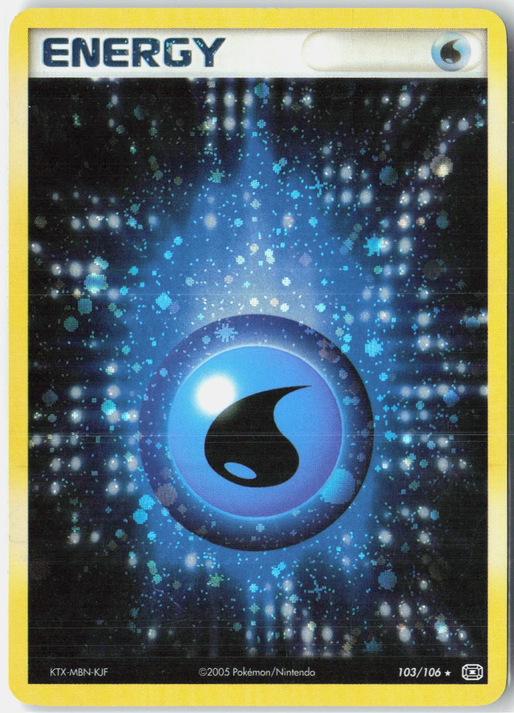 Water Energy Emerald 103/106 Pokemon Card