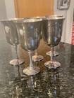 Vintage Silver-Plated Wine Goblet Set of 5 — photo 8