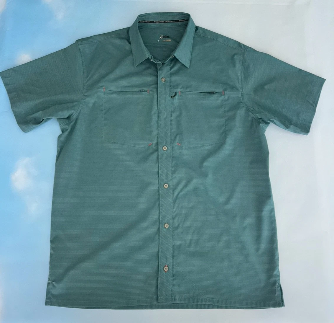 Port Authority Chemise à manches courtes pour homme, facile d'entretien, vert foncé - HHST
