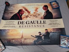 Quad movie poster-DE GAULLE RESISTANCE -CANNES 2026,HITLER,CHURCHILL,WAR