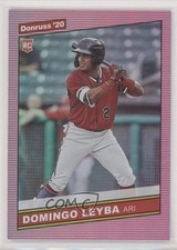 2020 Panini Donruss Retro 1986 Holo Pink Domingo Leyba #255 Rookie RC 0c6