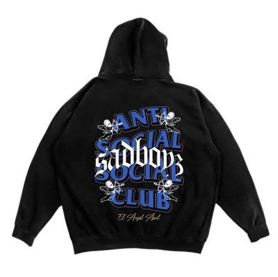 Anti Social Social Club Sad Boyz El Azul Hoodie Size L NEW WITH TAGS - AUTHENTIC