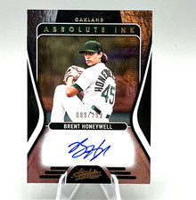 BRENT HONEYWELL 2022 ABSOLUTE BASEBALL ABSOLUTE INK CARD # AI-BH /199 auto