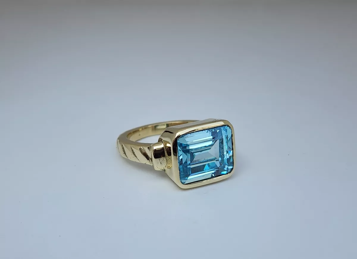 Aquamarine signet shop