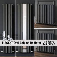 Oval Column Radiator Vertical Horizontal Anthracite Grey Central Heating Rads