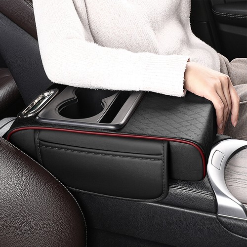 Car Armrest Box Cushion Pad Universal Center Console Storage Box with Cup Holder - Picture 18 of 27