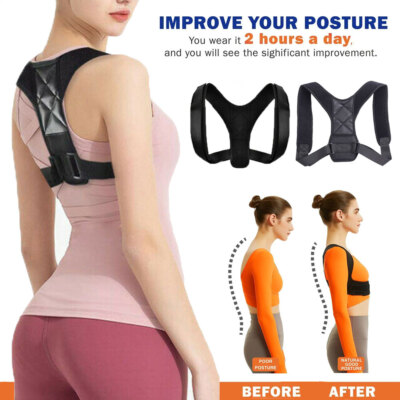 1x Womens/Mens PRO Posture Corrector Kyphosis Brace Breathable Humpback Fix Belt