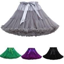 Women Girl Petticoat Crinoline Underskirt Swing Ballet Tutu Skirt Lolita Dress