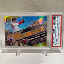 2019 Donruss Optic Peak Performers Gold Prizm /10 Mookie Betts #PP-3 PSA 10