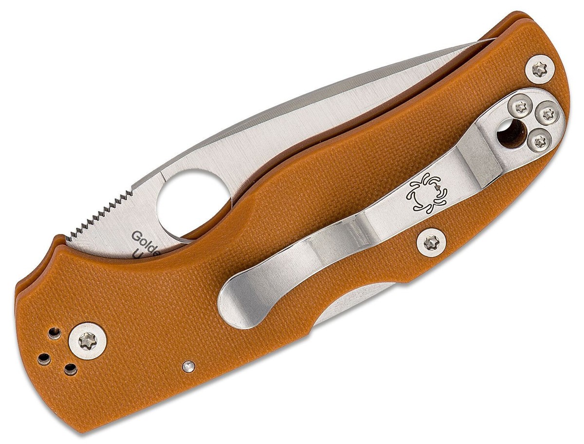 New Spyderco /Native 5 /Burnt Orange G10 Rex45 /C41GPBORE5