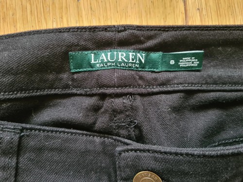 Lauren Ralph Lauren Womens Black Denim Jeans Size 8 Modern Skinny Trousers - Picture 8 of 20
