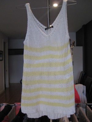 knit singlet top