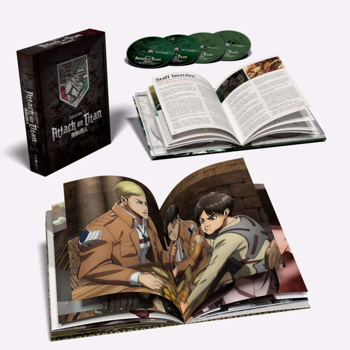 Attack on Titan Complete Season 2 Limited Edition Blu-ray DVD Box
