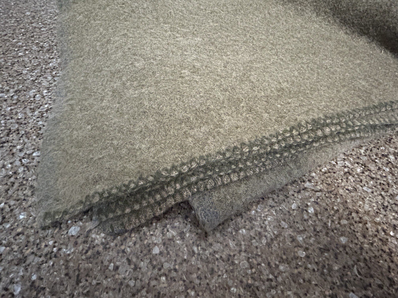 Vintage VAN WYK DEKEN HOLLAND 100 Wool Blanket 1957 Mothproof Grey eBay