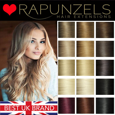 Clip in Hair Extensions Full Head 100% Remy Echthaar - alle Farben 