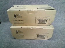 6017837 1T02LV0ADV New Genuine CDK 2pk Black Toner Kits LaserStation 6100
