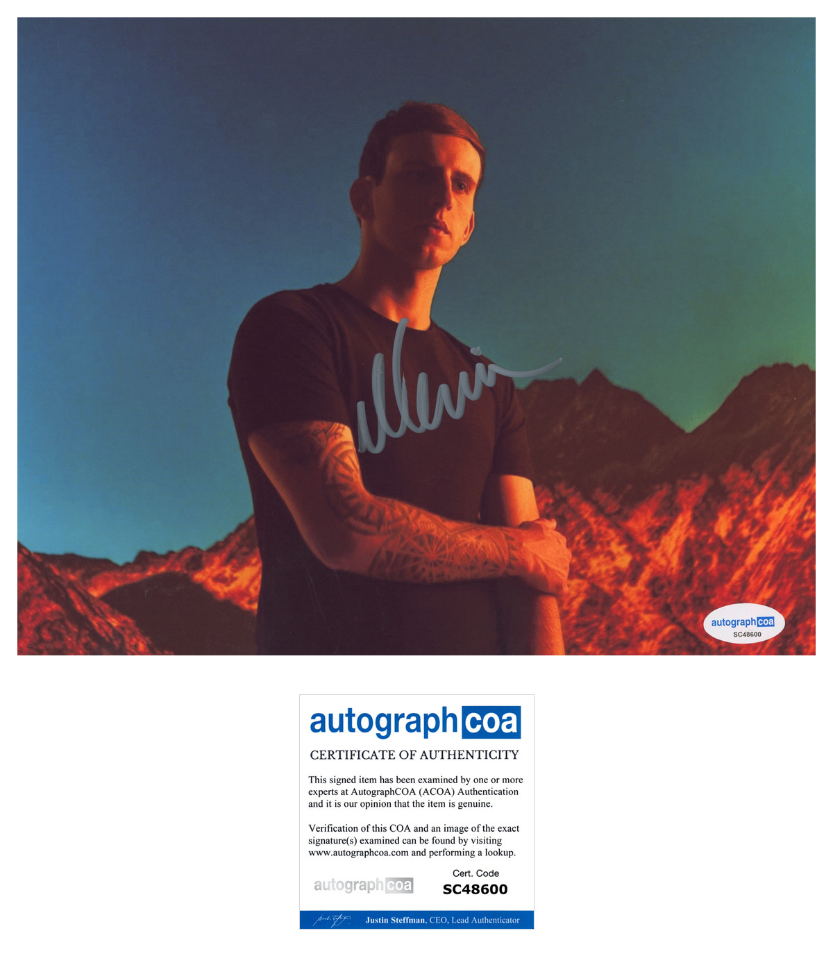 DJ Illenium Fallen Embers 8X10 Photo Awake Ascend C Acoa