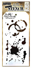 Tim Holtz Layering Stencil Coffee Ring Stain ...