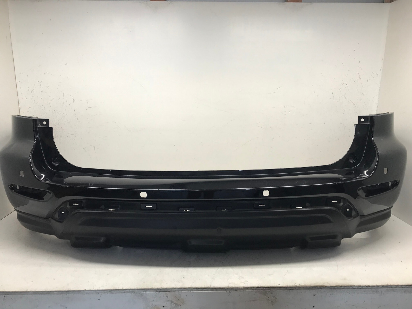 Rear Bumper LOCAL Nissan Pathfinder SV Platinum w/Sensor Holes Black 17 2018 OEM