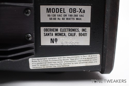 Oberheim OBXa midi synthesizer FULLY RESTORED keyboard VINTAGE SYNTH DEALER - 第 11/11 張圖片