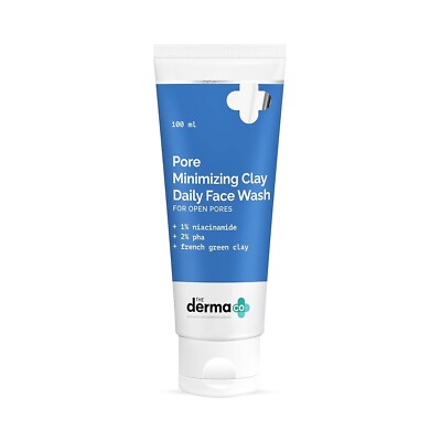 The Derma Co Pore Minimizing Clay Daily Face Wash with 1% Niacinamide & 2% PHA
