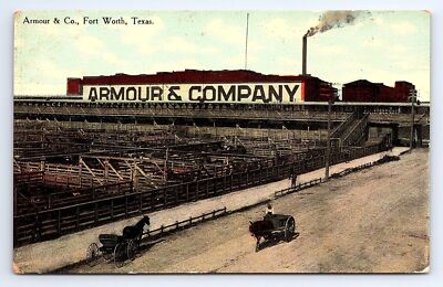 Postcard Armour & Company Fort Worth Texas SH Kress & Co.