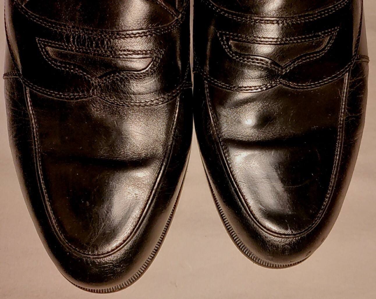 Johnston Murphy Cellini Solid Black Deerskin Penn… - image 2