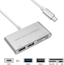 5 in 1 USB Micro SD Card Reader Type C Hub,2 USB Ports,Tablet,Computer,Phone