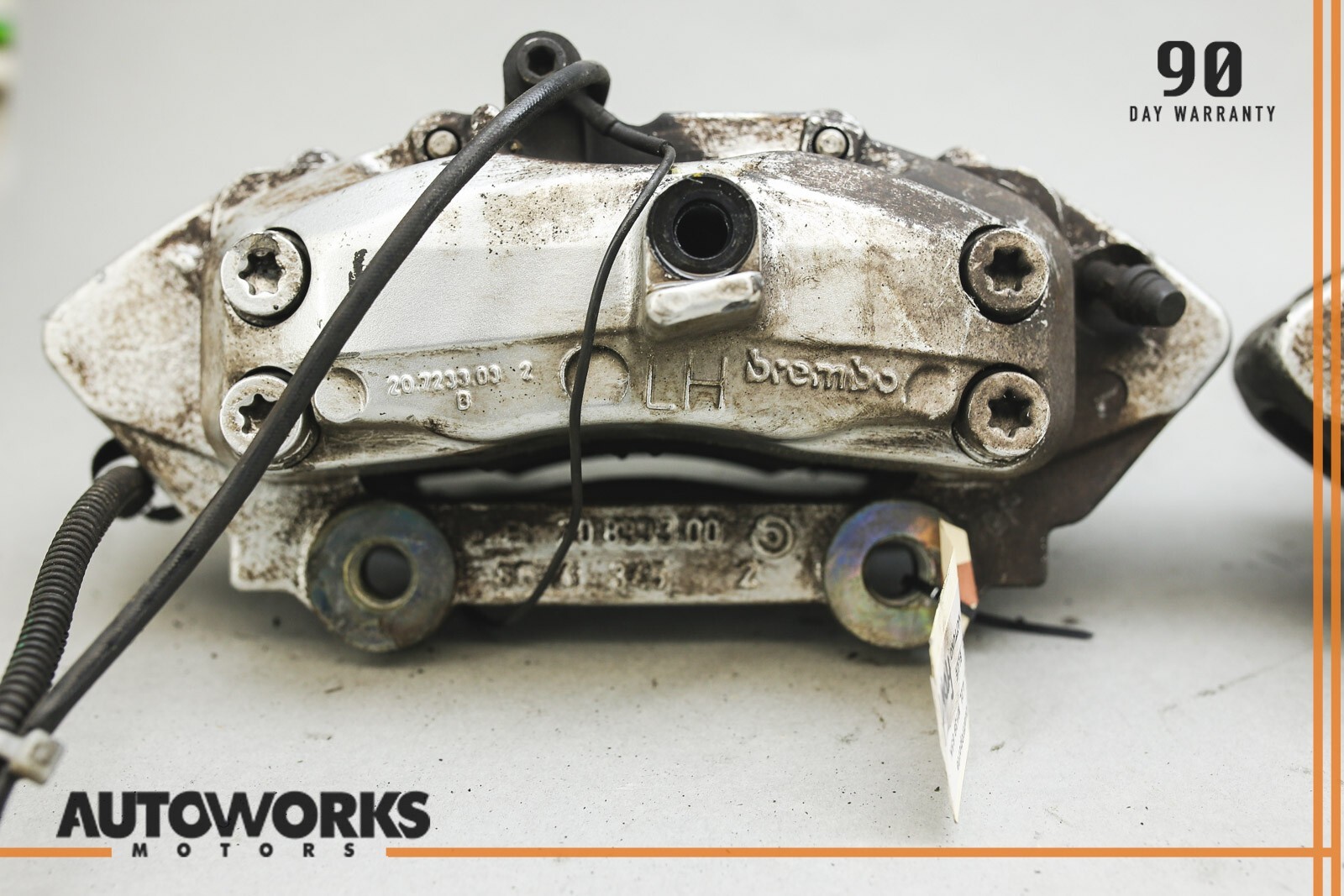 04-08 Maserati Quattroporte M139 Front Left & Right Brake Caliper Brembo Set OEM