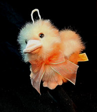 DanDee Spring Pink Baby Duck Farm Easter Plush Chirping Bird 7" stuffed animal