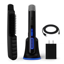 Beard Straightener for Men by The Beard Struggle - Cordless Heated Beard Comb