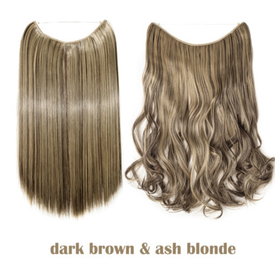 Real 100% Natural as Human Invisible Wire in Hair Extensions One Piece Nano Ring