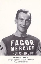 CYCLISME carte cycliste JACQUES CADIOU équipe FAGOR MERCIER  Hutchinson