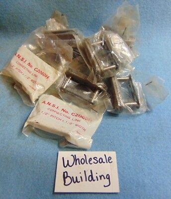 1-1//2/" PITCH PEER C2060H 1060 CONNECTING LINK **BOX OF 25** SPRING CLIP