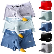 Men Open Front Thong Trunks Boxer Brief Panties Underwear Underpants Shorts   i