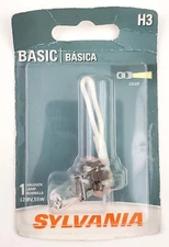 Osram Sylvania H3 Basic Halogen Lamp 12.8 Volt 55 Watt Automotive