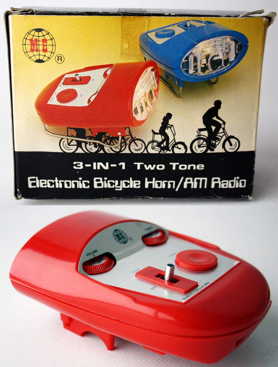 VINTAGE 80'S 3 IN 1 TWO TONE ELECTRONIC BICYCLE HORN AM VINTAGE 80'S 3 IN 1 TWO TONE ELECTRONIC BICYCLE HORN AM