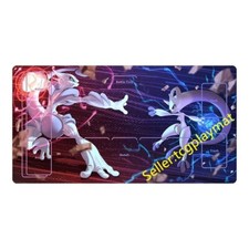 Mewtwo Pokemon Playmat With Zones 23x12" OPCG TCG Card Game Play Mat Bag dp17