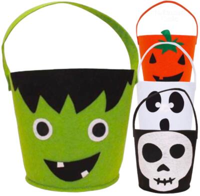 Korb Trick or Leckerbissen Kürbis Handtasche Tragetaschen Beute Eimer Halloween Süßigkeiten Tasche