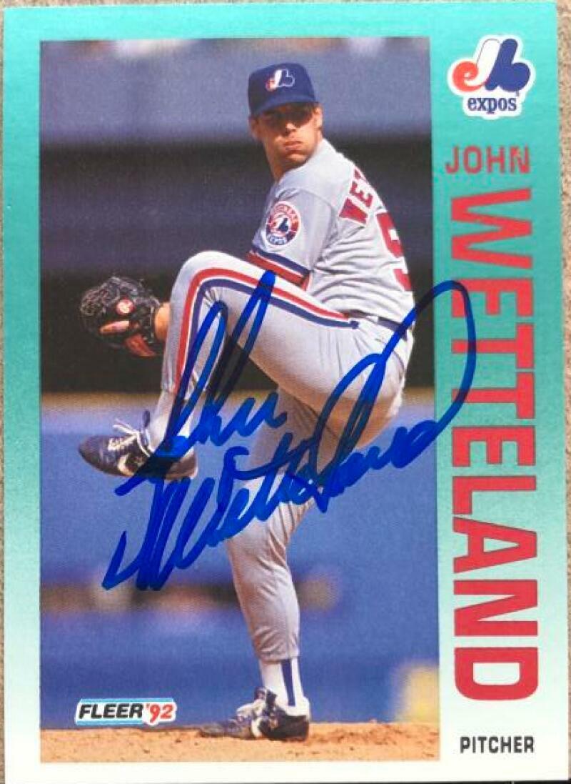 John Wetteland Autographed 1992 Fleer Update #U-100 | eBay