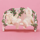 Department 56 Snowbunnies-Stop And Smell The Roses (Bench Not Included) #26320