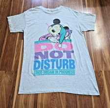 Vintage Mickey Mouse Radcliffe Sleep Shirt Long Walt Disney Women's Pajamas Gray