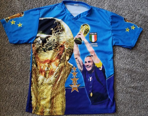 2006 Italy 'Campioni Del Mondo' Signature T-Shirt L