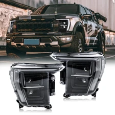 For 2021-2023 Ford F150 LED Headlights Replace Halogen/HID/Xenon Front Head Lamp