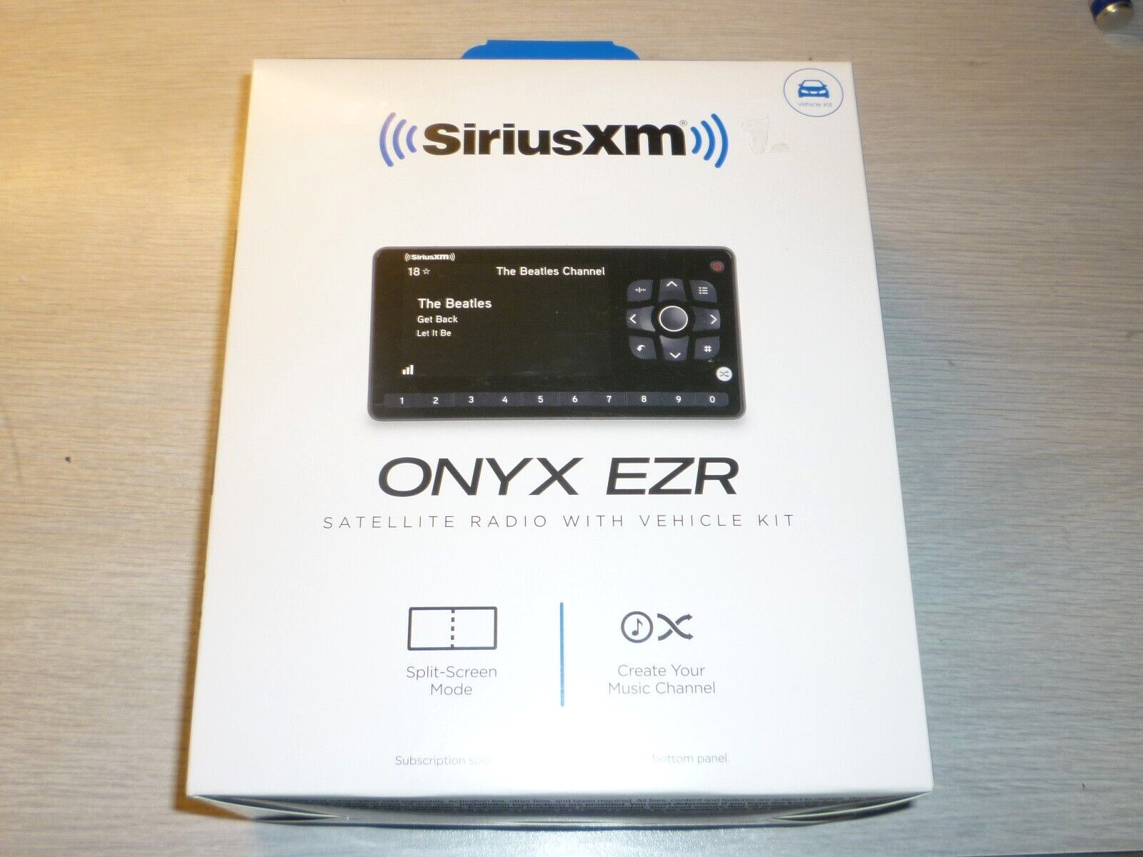 SiriusXM SXEZR1V1 Onyx EZR Radio With VEHICLE KIT - NEW
