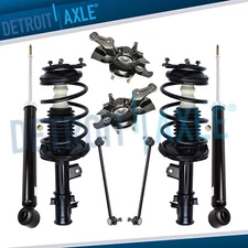 Front Steering Knuckles Struts Spring Sway Bars Rear Shocks for Hyundai Accent