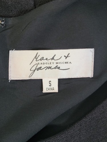 MARK & JAMES BADGLEY MISCHKA Black 3/4 Sleeve Cocktail Sheath Dress Lined... - Picture 4 of 4