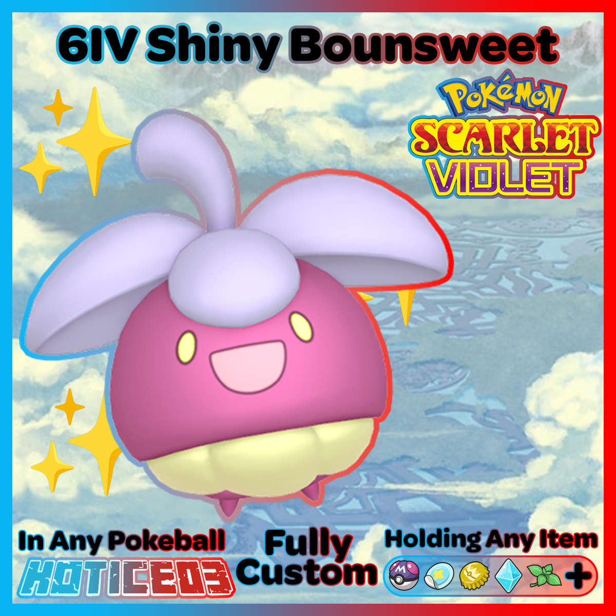 bounsweet pokemon card ✨ Shiny Bounsweet 6IV ✨ Pokemon Scarlet & Violet 🚀 Fast 🚀