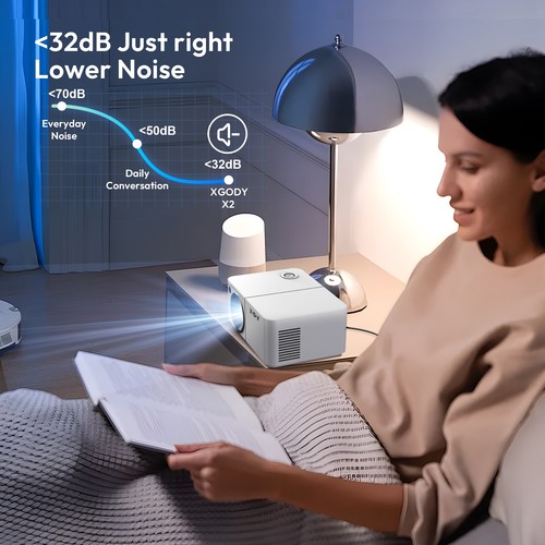 XGODY Android 4K Mini Smart Projector 5G WiFi Bluetooth LEDElectric Keystone - Picture 11 of 13