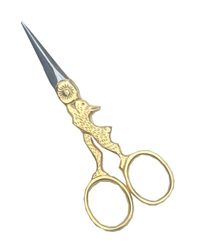EYEBROW TRIMMING STORK GOLD SCISSORS TWEEZERS EMBROIDERY MANICURE NAIL ART TOOL - Picture 5 of 15